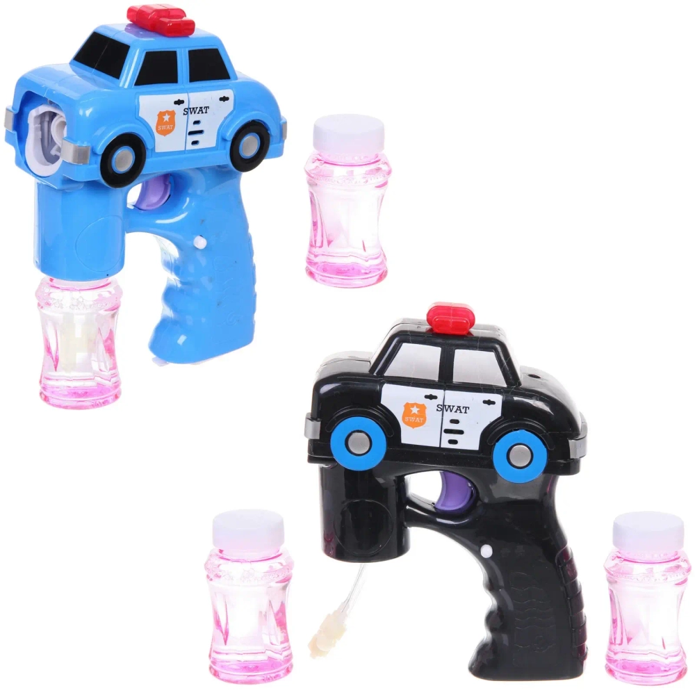 Мыльные пузыри «Police» 17*12 см, 50 мл, на батарейках (АА 3 шт, в компл не входят), цвет микс