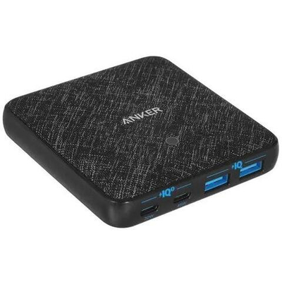 Сетевое зарядное устройство Anker PowerPort Atom III Slim мощностью 65 Вт (2 USB-C, 2 USB-A) (GaN) Настольный многопортовый мощный адаптер питания