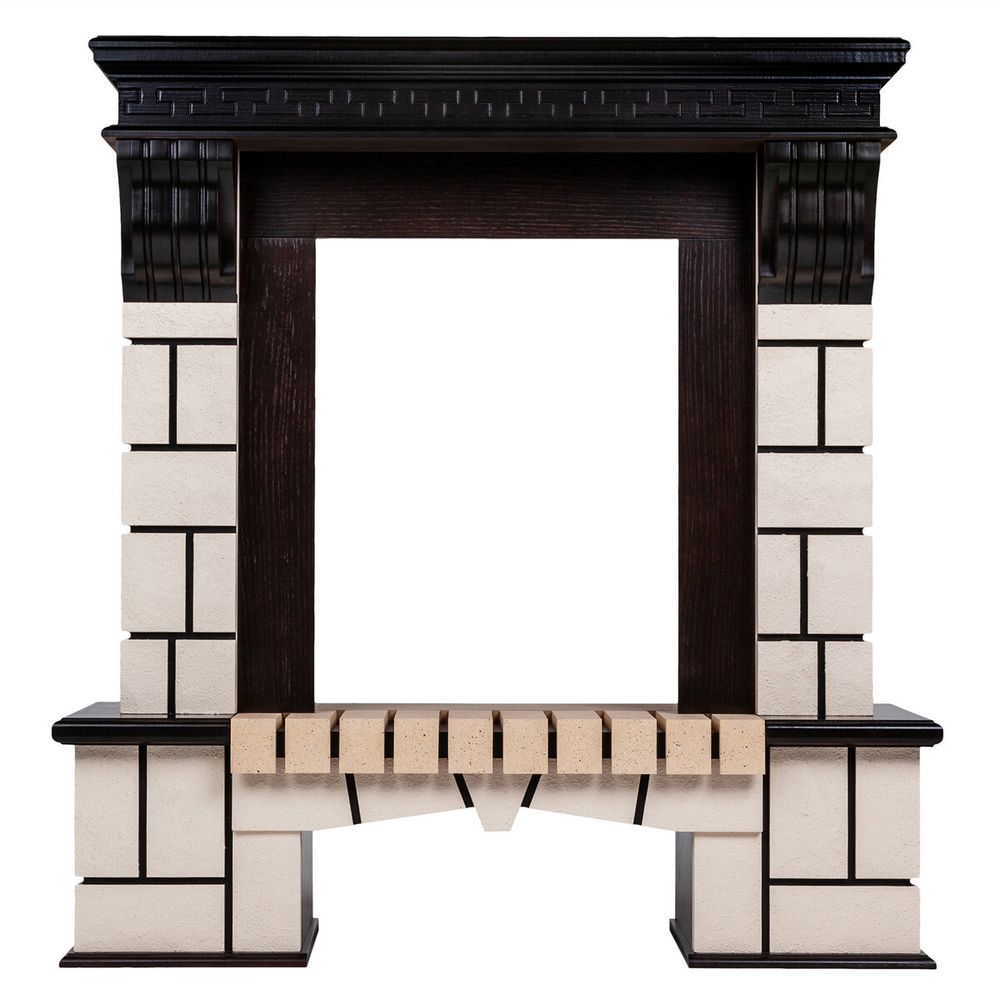 Портал каминный из МДФ RealFlame Stone под очаги (Majestic, Fobos, Eugene, 3D Olympic) AO