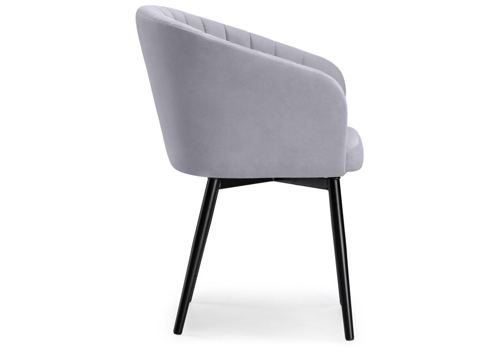 Стул на металлокаркасе Моншау крутящийся черный / velutto 49