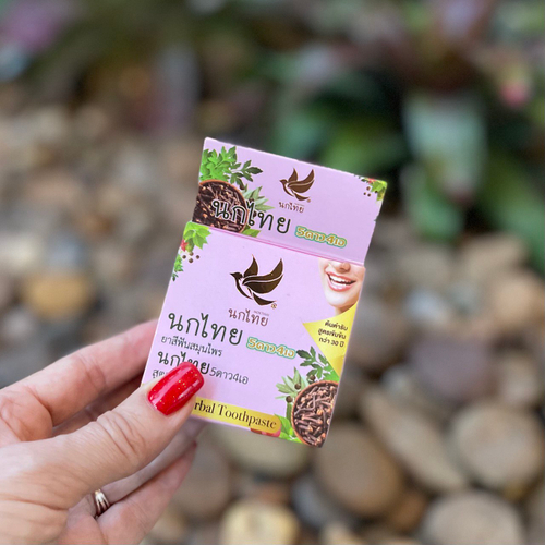 Тайская отбеливающая зубная паста с гвоздикой Clove Herbal Toothpaste NokThai