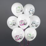 Шар (12''/30 см) А Ты Нет, Белый, пастель, 1 ст, 25 шт.