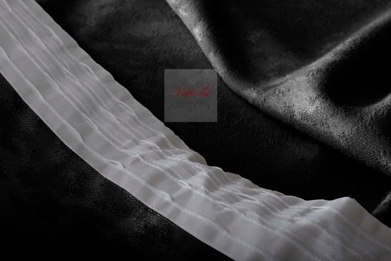 Комплект штор Луи (чёрный). Шторы из стриженного бархата