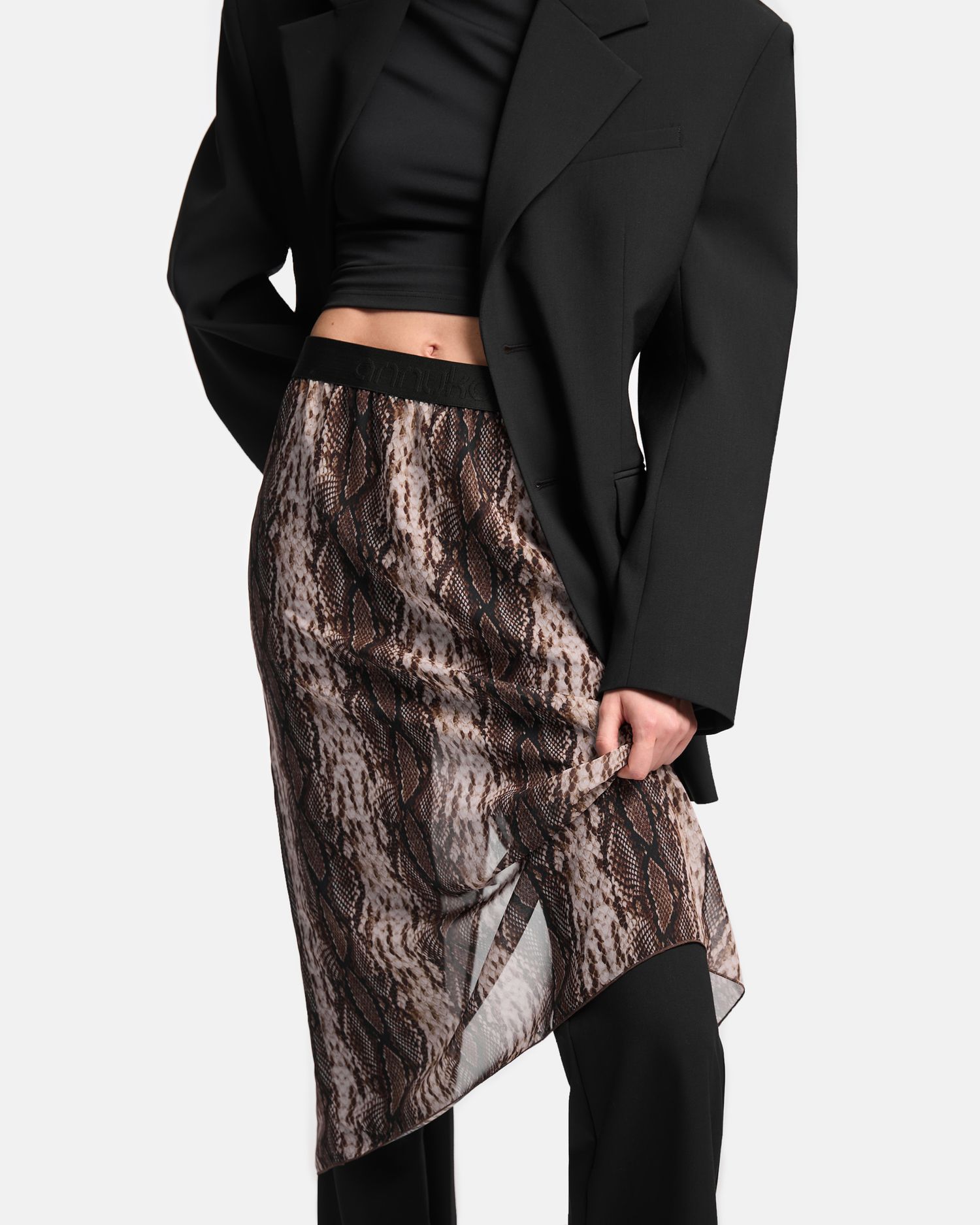 Юбка из шифона