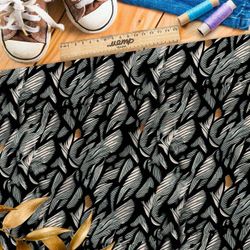 Ткань премиум интерлок эффектные орнаменты