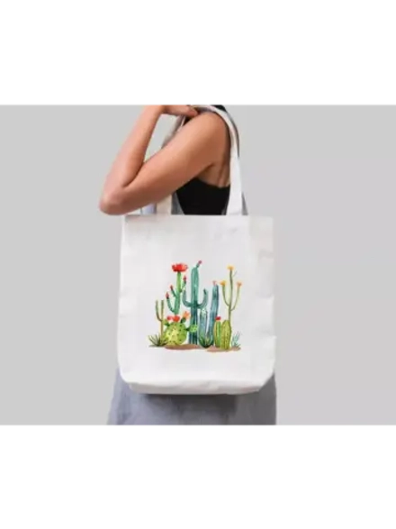 Термотрансфер "Кактусы", наклейка на одежду, 20х20