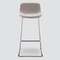 Барный стул Neo Soft 77 см, серый, ножки хром