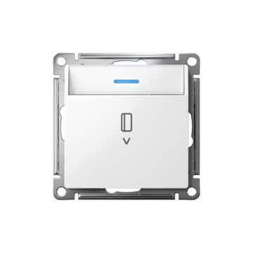 ATLASDESIGN ВЫКЛЮЧАТЕЛЬ карточный с подсветкой, 10А, без задержки отключения, механизм, БЕЛЫЙ