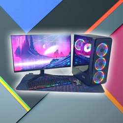 Игровой компьютер с монитором 27 дюйма, i7-12700, ОЗУ-32GB, AMD Radeon RX580 8GB, SSD 1024GB, Windows 11