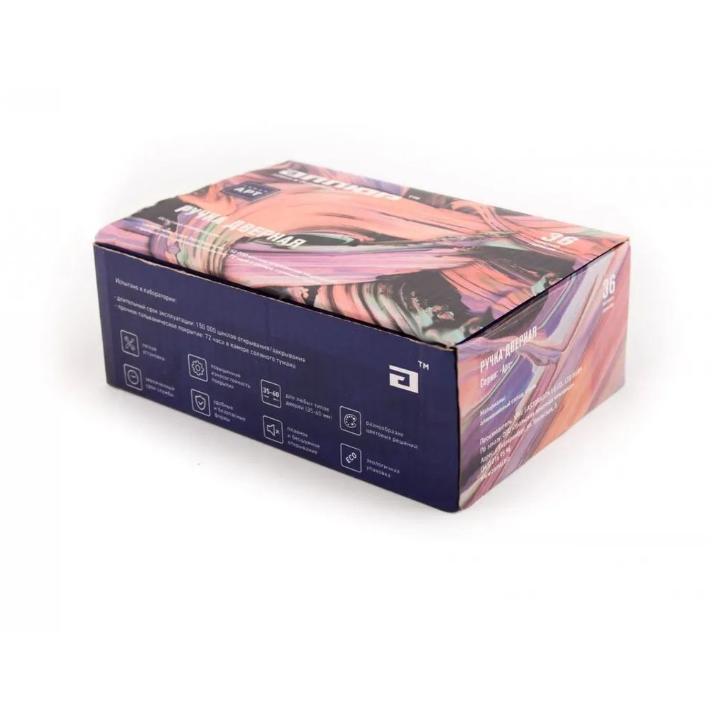 Ручка дверная Аллюр, ВЕНСАН BT (26140), 00012276, черный титан