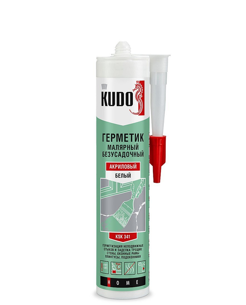 Герметик акриловый малярный KUDO НОМЕ, белый, KSK-341, 280 мл новинка!