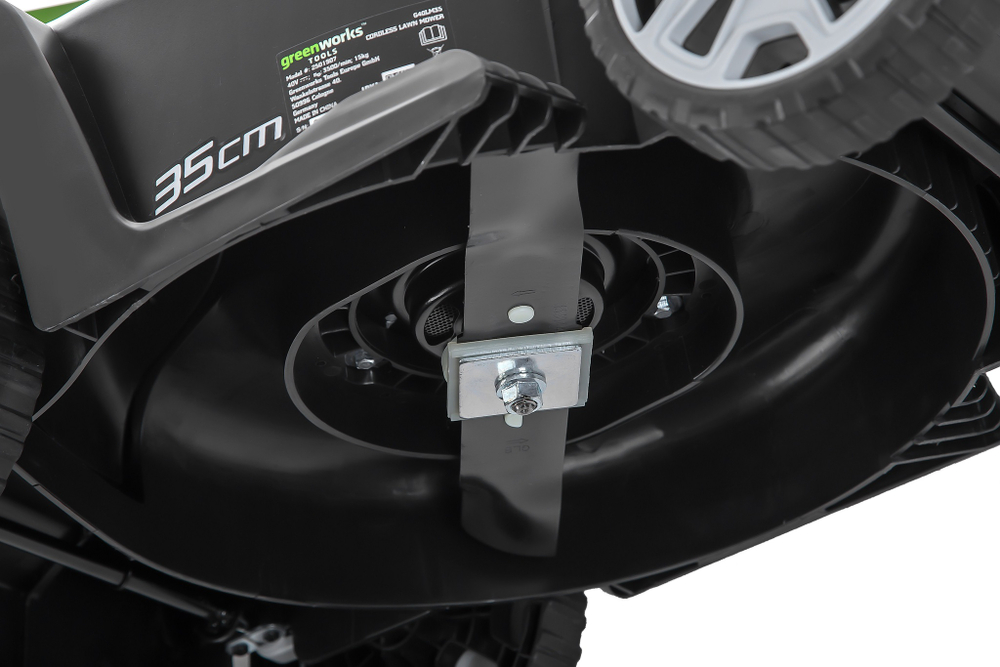 Газонокосилка аккумуляторная Greenworks Арт. 2501907UA,  35 см, c 1хАКБ 2 Ач и ЗУ