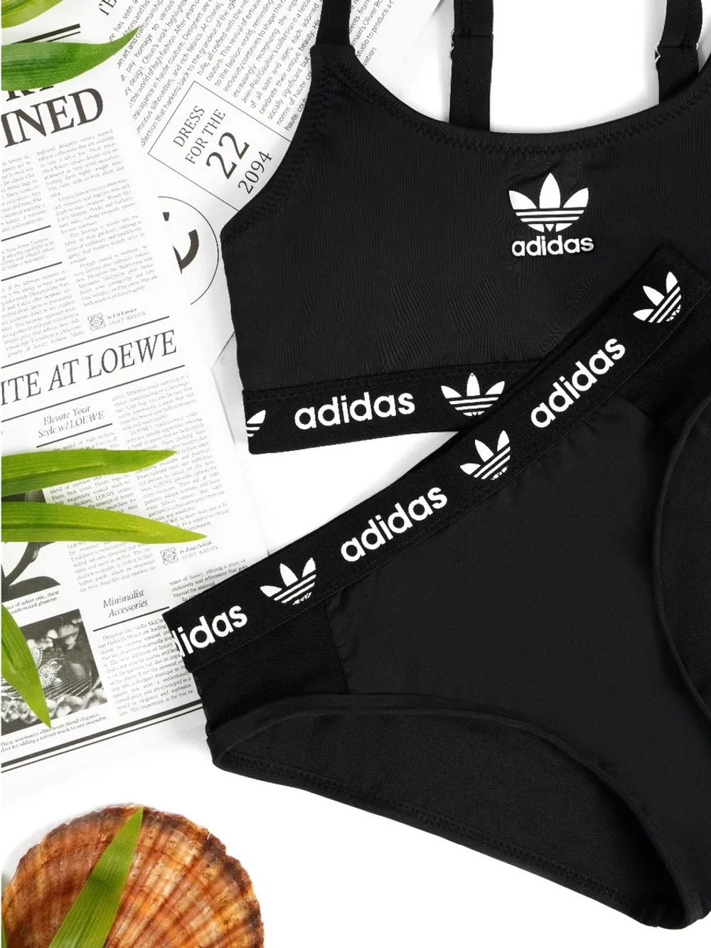 Купальник раздельный спортивный с топом Adidas