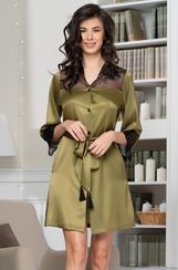 Рубашка халат на пуговицах MIA-Amore OLIVIA ОЛИВИЯ 3647 сухая роза