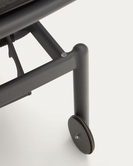 Алюминиевый шезлонг Marcona окрашенный в черный цвет Испания La Forma