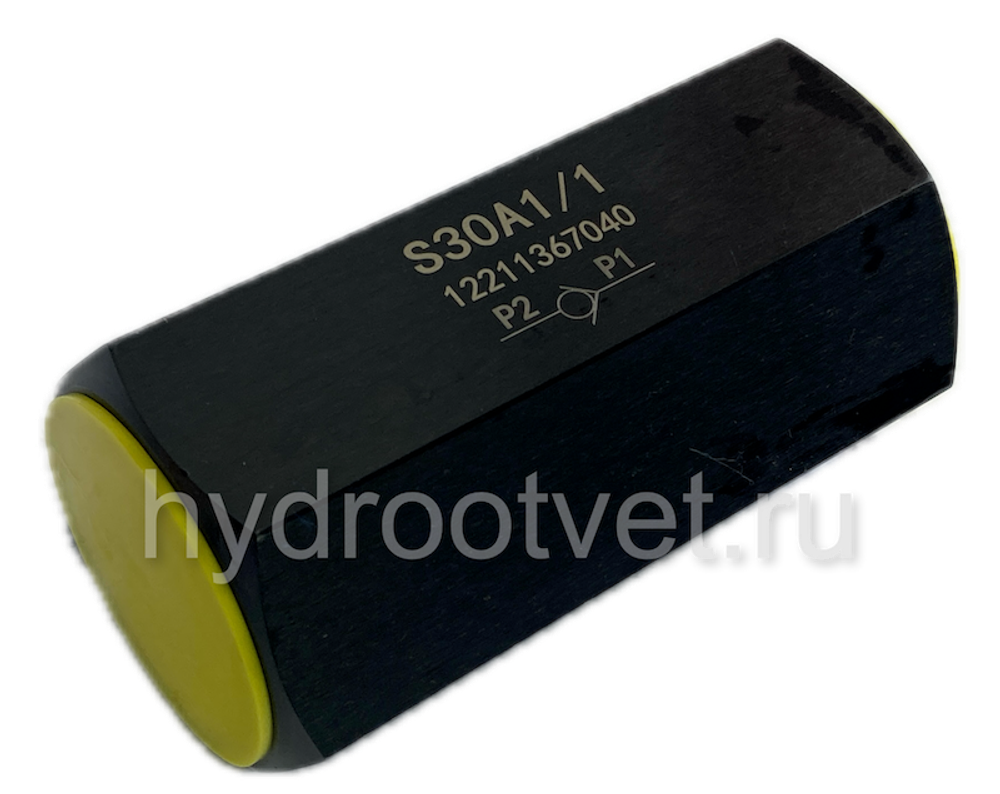S30A0/1 - Обратный клапан трубного монтажа Ду32, G1 1/2 с давлением открытия 0 бар