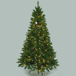 Ёлка «Свет в ночи» 210 см, ПВХ (1100 веток) 420 ламп LED (свечение-Теплый белый)