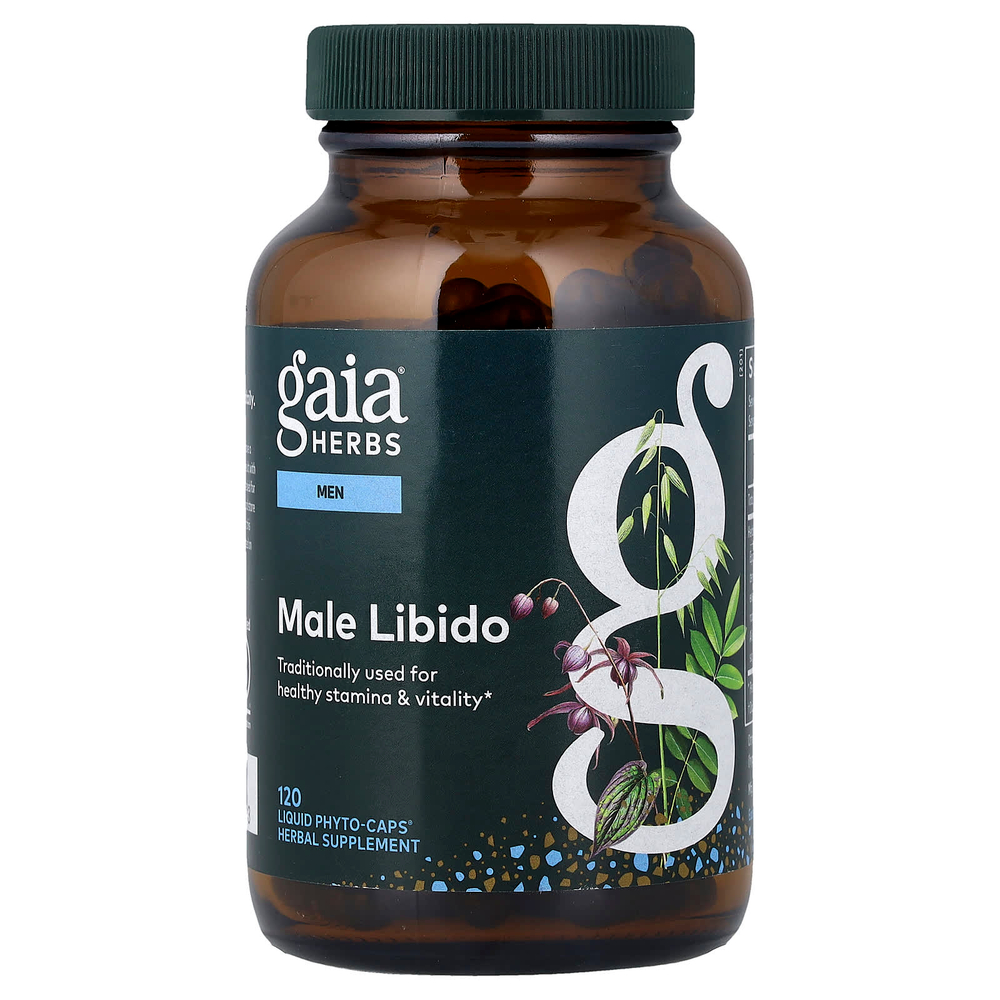 Gaia Herbs, Men, мужское либидо, 120 жидких капсул Phyto-Caps®
