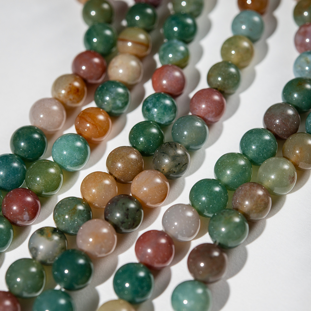 Индийский агат (халцедон) натуральный, 8,5мм, шар