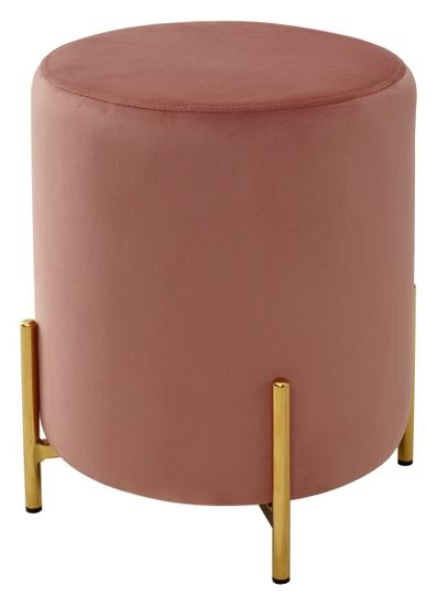 Пуф для гостиной RICE BLUVEL-52 PINK / GOLD