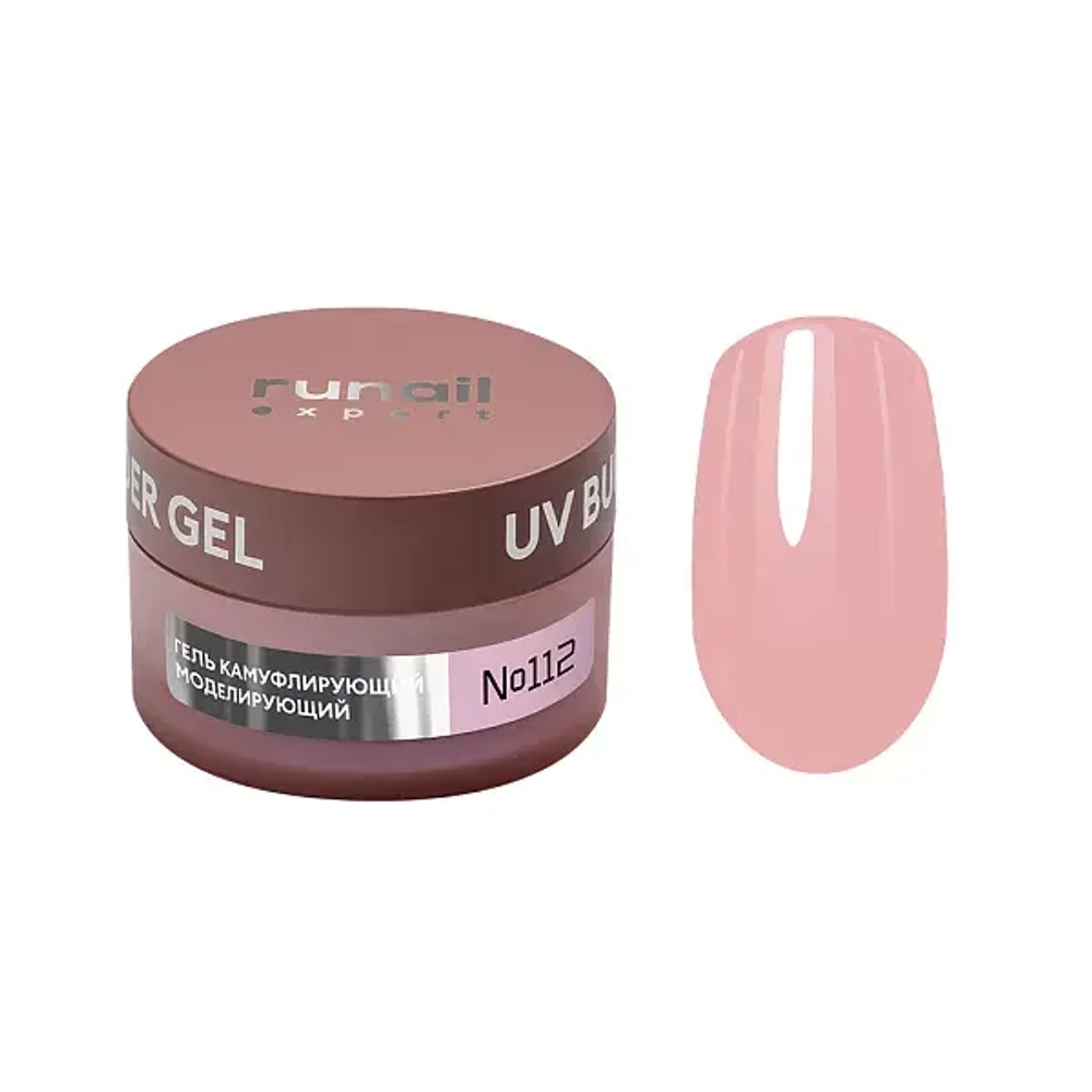 Runail Expert Гель моделирующий UV BUILDER GEL №112 нежно коралловый румянец, 50г банка