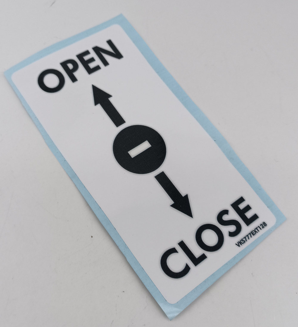 Плакард VKS777EXT128