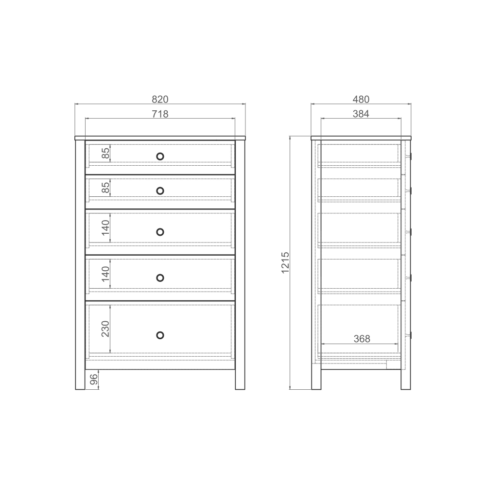 Высокий комод BERGEN BG081