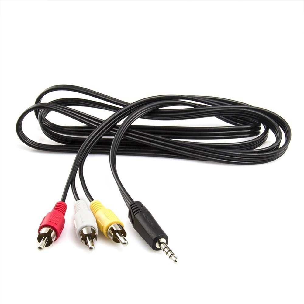 Шнур 3.5 jack - 3 RCA (тюльпаны) AV 1,5 м.