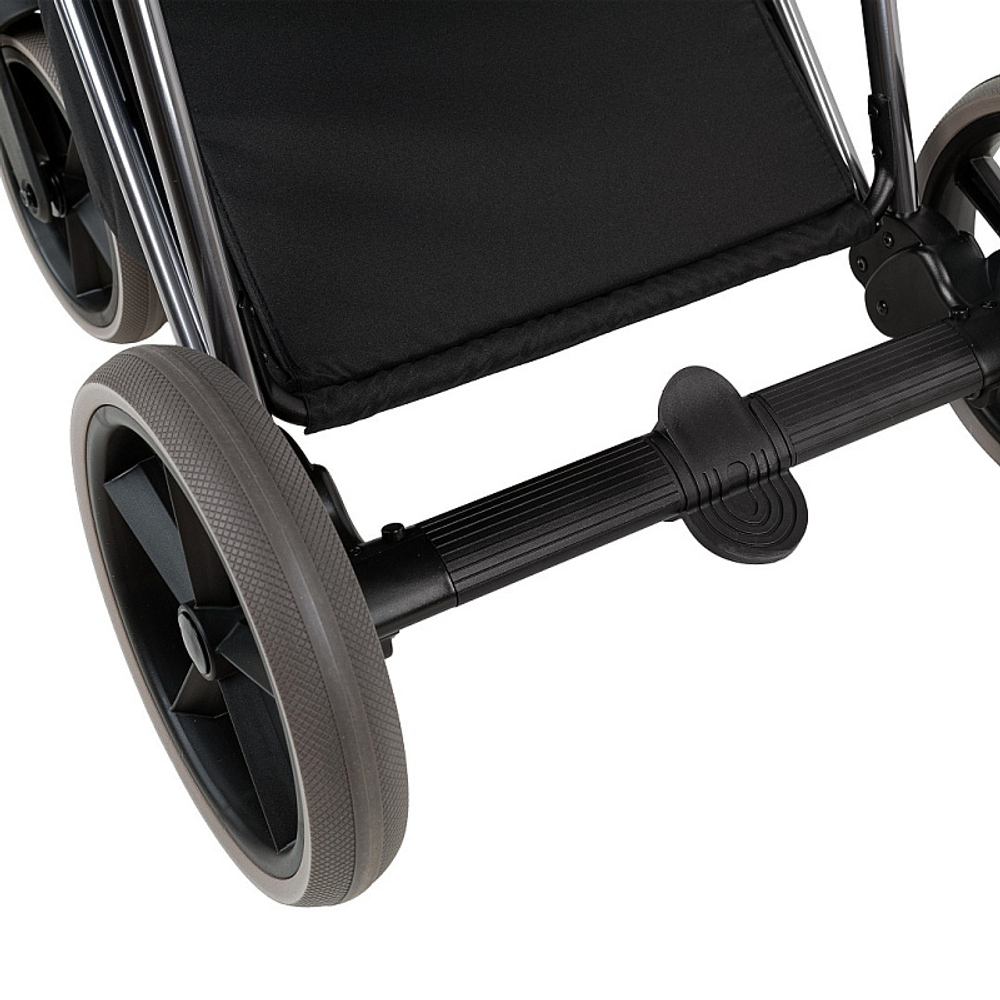 Детская коляска Roan Sol Vintage Luxury 2.0 3 в 1 с автокреслом Tutis Elo Lux EduSky Black PIX/50/L Pixel/Light/Black/руч.Cappuccino