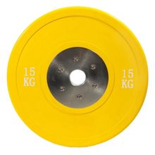Диск профессиональный обрезиненный цветной D51 мм PROFI-FIT 15 кг