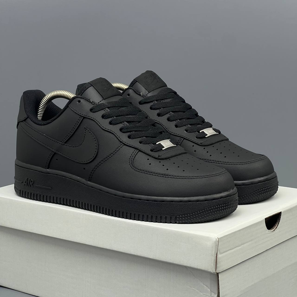Кроссовки Nike AirForce 1 Black #52 (черн.)