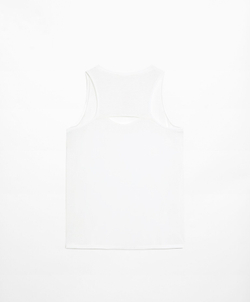 Oysho Высокотехнологичная майка с вырезом на спинке, белый