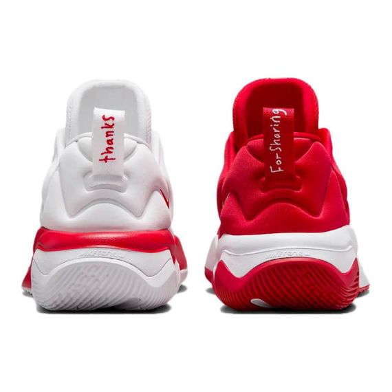 NIKE Giannis Immortality Баскетбольные кроссовки Низкие Белые и красные Мужские