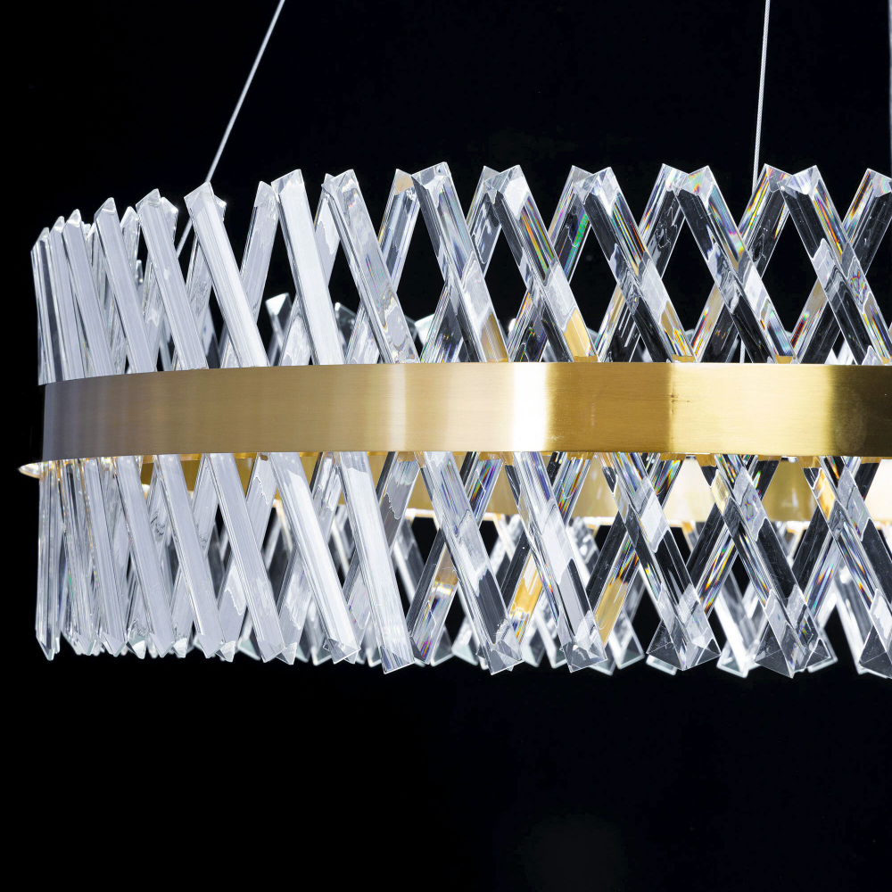 Citilux Ричард CL336103 LED Люстра хрустальная с пультом Бронза