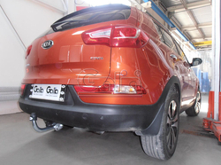 Фаркоп оцинкованный Galia H083A для Hyundai ix35 2010-2015, Kia Sportage 2010-2015(паспорт и сертификат в комплекте)(без электрики)