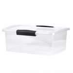 Ящик для хранения Keeplex Vision с защелками 9л 37х27,4х14,8см прозрачный кристалл