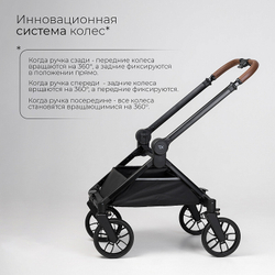 Детская коляска 3 в 1 Tomix Mirage Black
