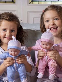 Набор кукол 2шт BERENGUER мягконабивные 28см La Baby (13140)