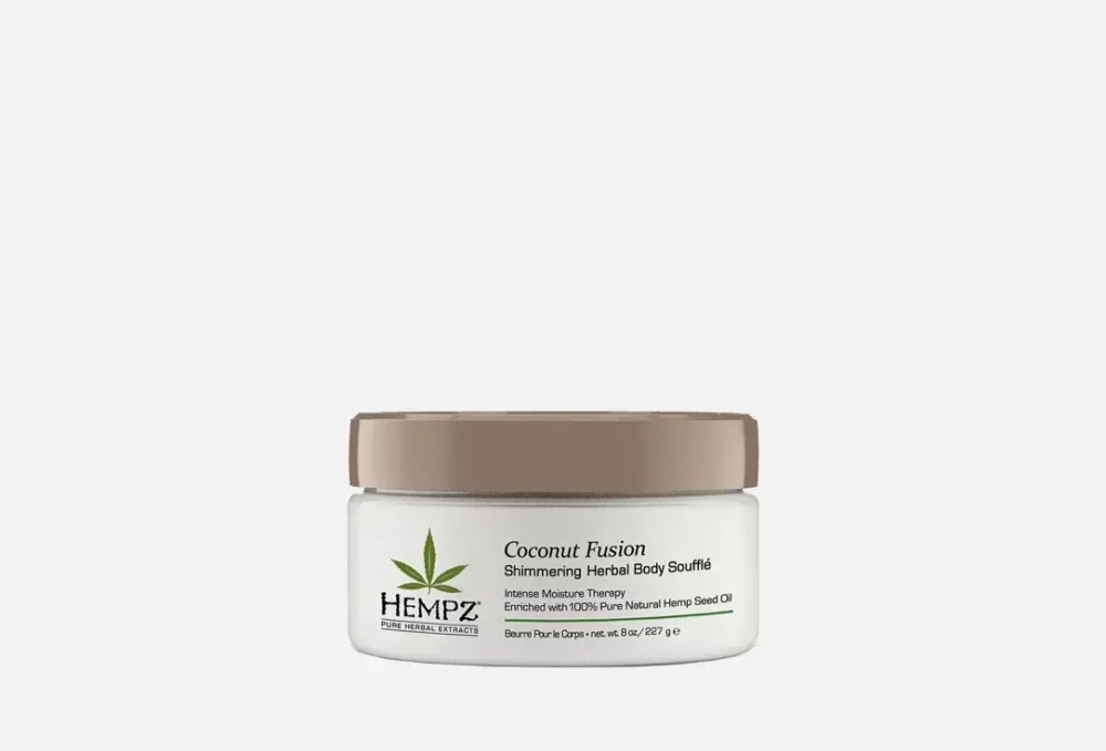 HEMPZ coconut fusion суфле для тела с мерцающим эффектом 227гр