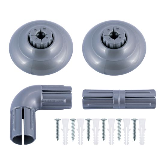 Карниз для ванной угловой Г-образный 90х90 см. Besser BS 0475H