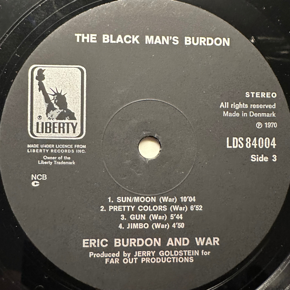 Eric Burdon & War - The Black-Man's Burdon (Дания 1970г.)