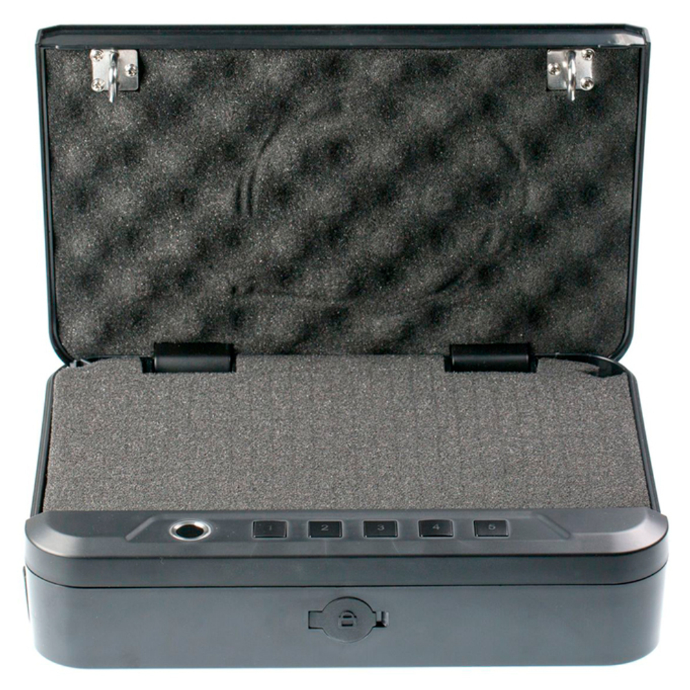 Сейф-Кейс с замком отпечаток пальца/пароль/приложение, пластик+сталь, 2.6 л