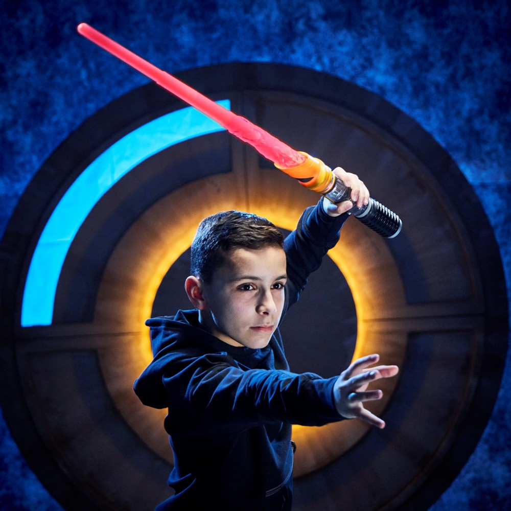 Hasbro STAR WARS - Электронный меч световой Power Crystal Lightsaber с кристаллами G0727
