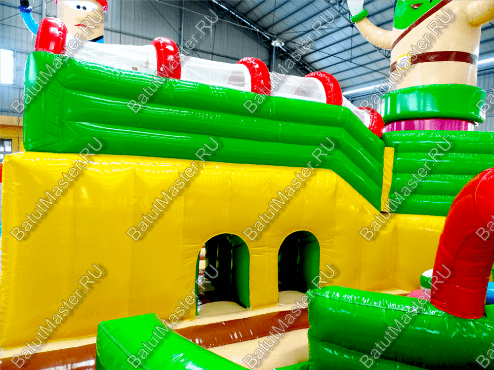 Надувной батут "Детский мегапарк" 18*18*8 м