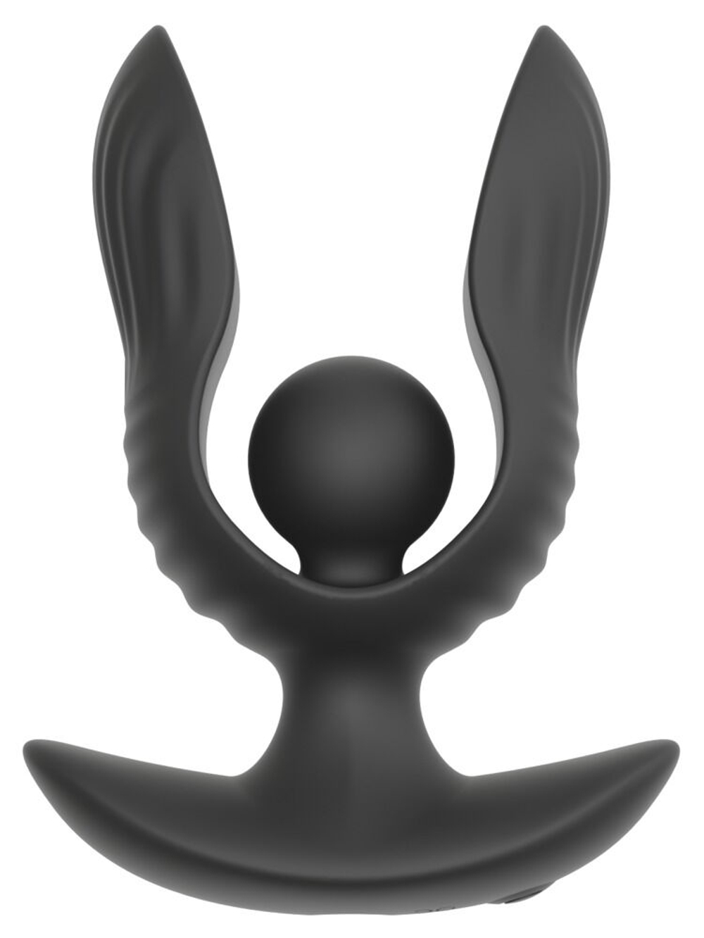 Черная расширяющаяся анальная пробка с вибрацией RC Inflatable Expander Plug with Vibration (Цвет: черный)