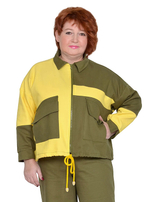 Ветровка джинсовая комбинированная