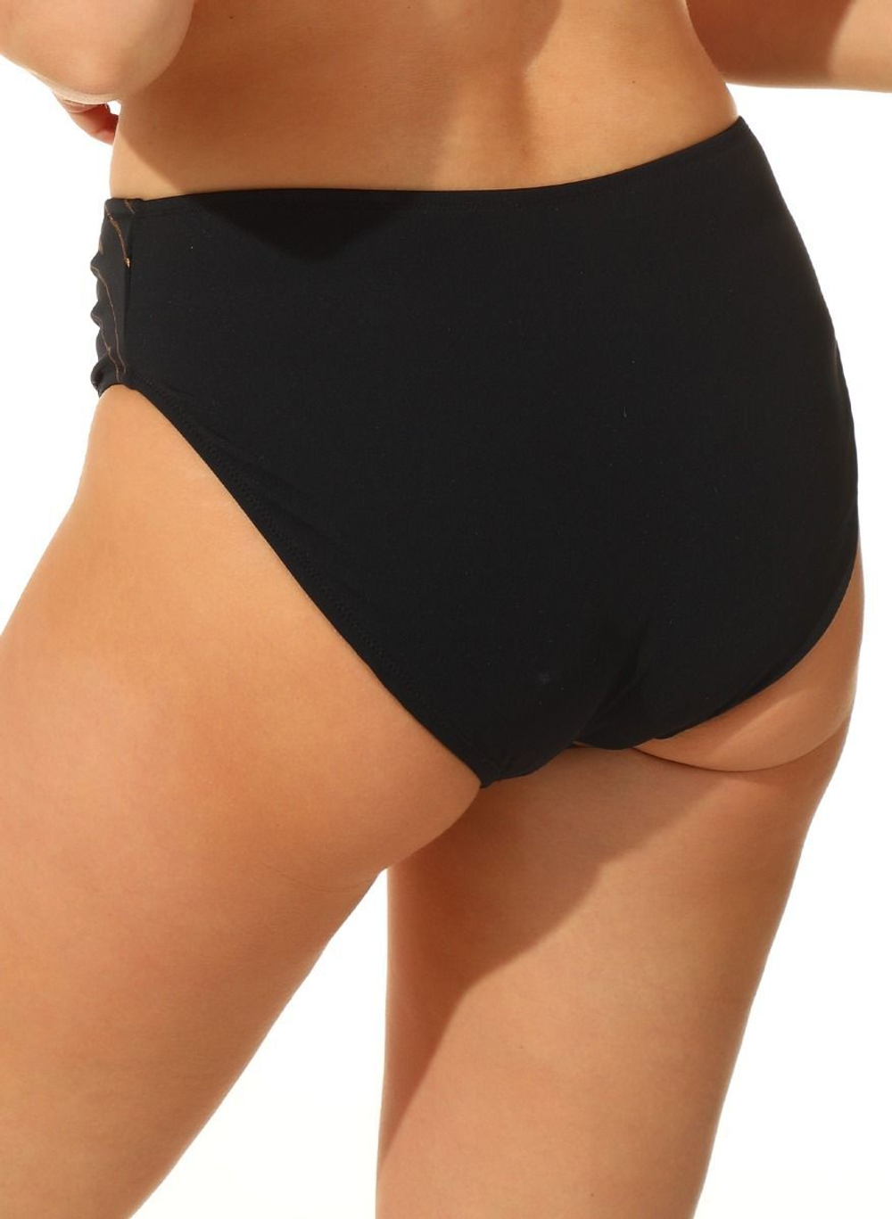 Раздельный купальник Classic Fab с блестящим принтом (Размер: C/L) (Цвет: черный с золотистым)