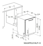 Посудомоечная машина MAUNFELD MLP-12B