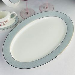 Lenardi 145-636 Овальное блюдо 35,5см САКУРАуп.(х10)Костяной фарфор