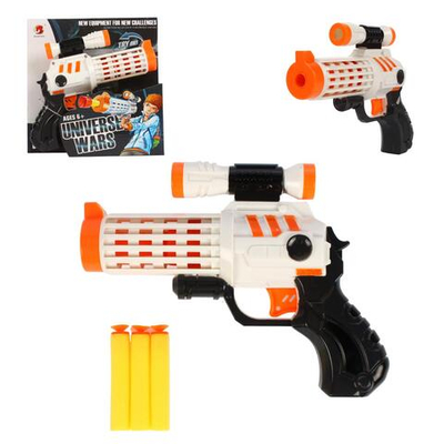 Пистолет с мягк.пулями, коробка 578